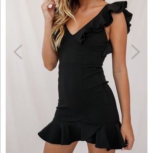 Likely Black Ruffle Dress